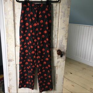 H&M floral wide leg trouser